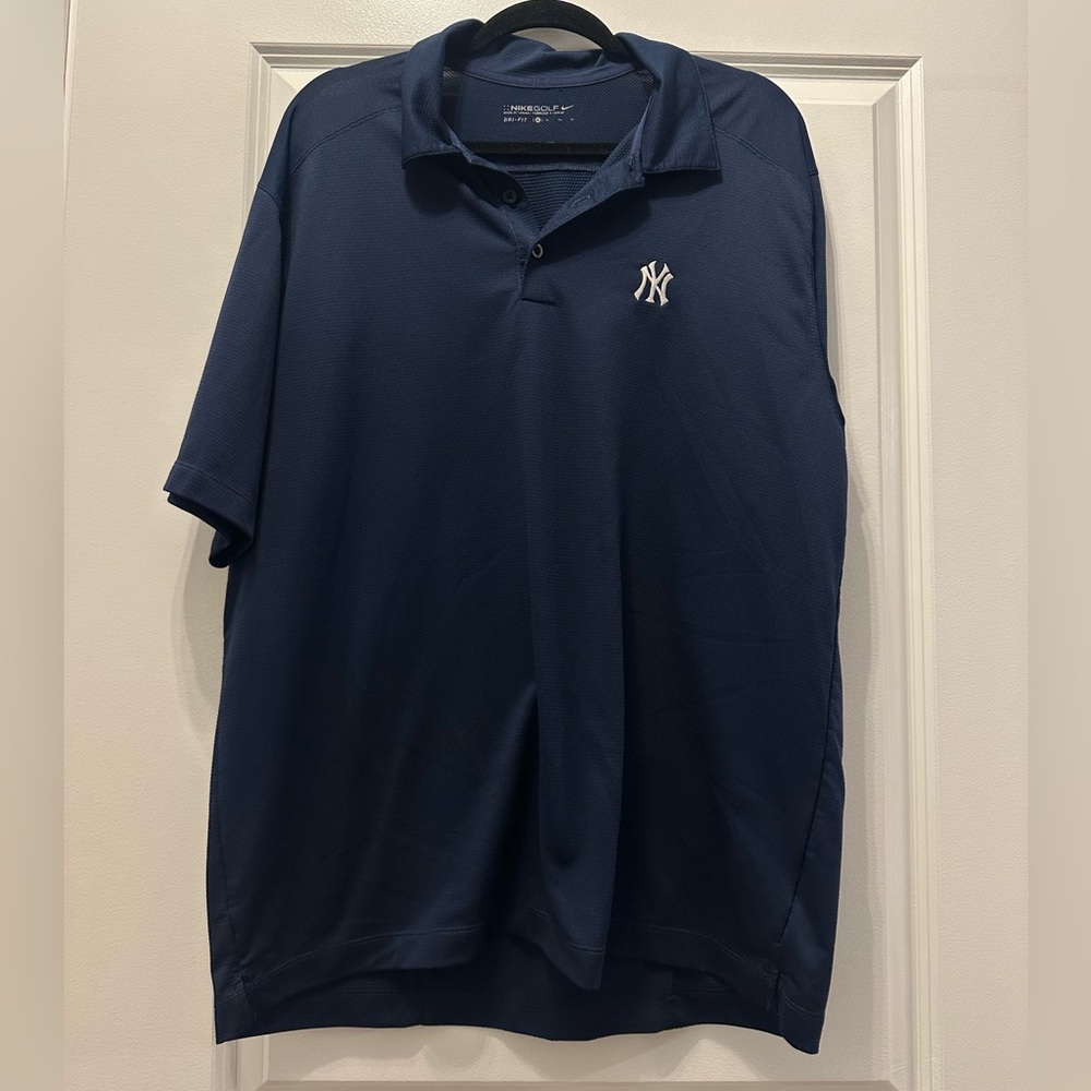 Nike Golf Dark Blue Yankee Dr Fit Polo Shirt
